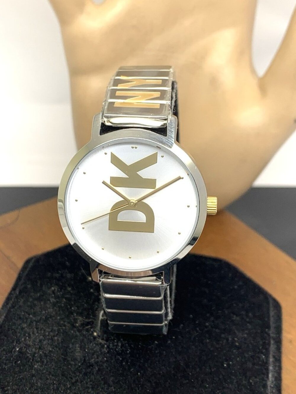 DKNY Women's Watch NY2999 Modernist Quartz Gold Silver Stainless Steel 32mm